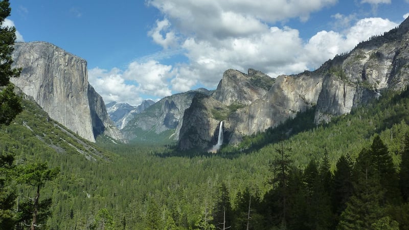 Traveler in Yosemite National Park